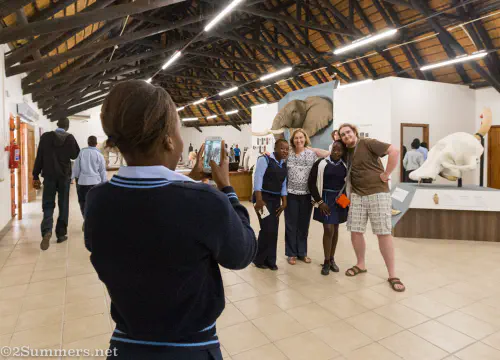 Ray's family at Kruger Elephant Museum