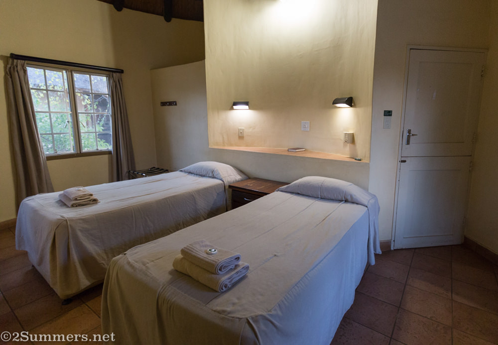 Inside a chalet