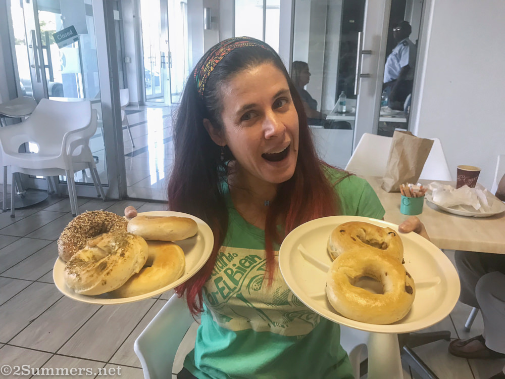 Heather and bagels