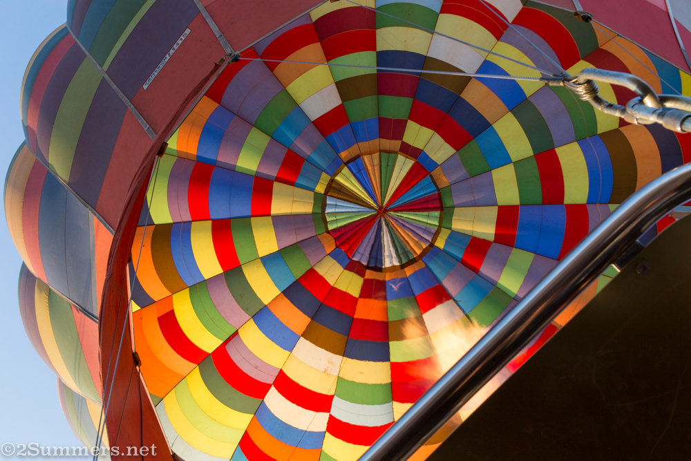 Inside of balloon