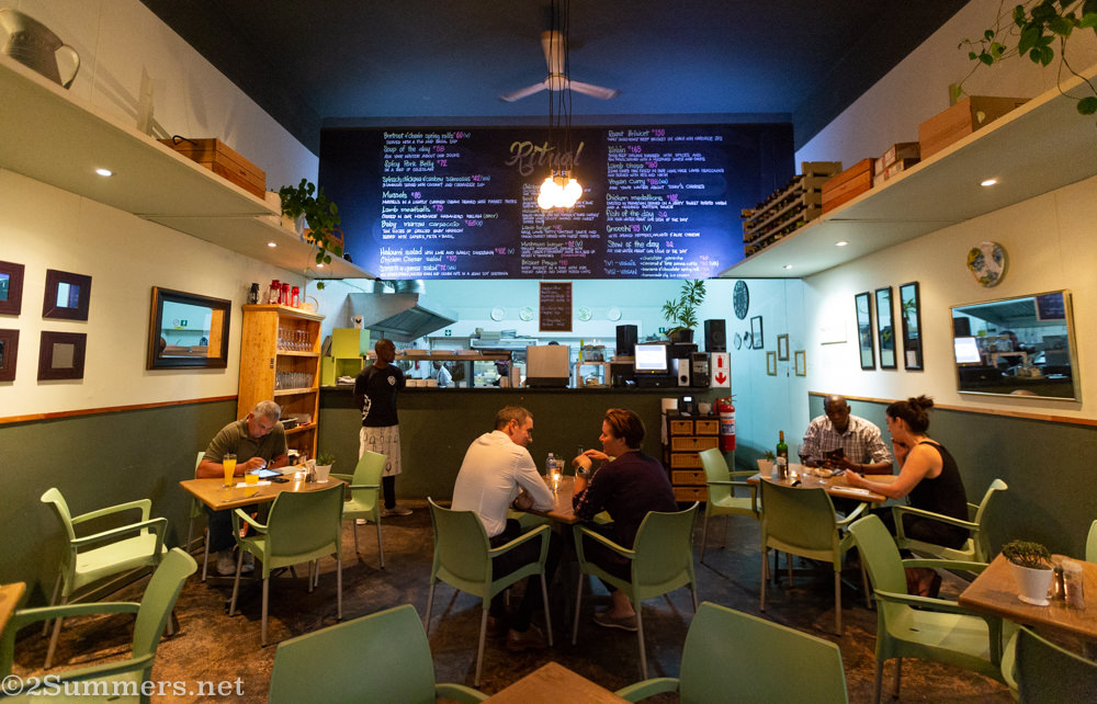 Menu at Ritual Cafe