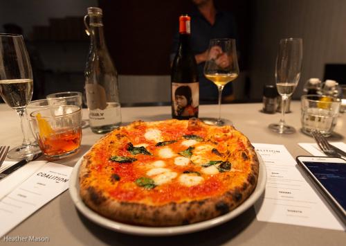 Margherita pizza from Coalition Pizza in Pineslopes