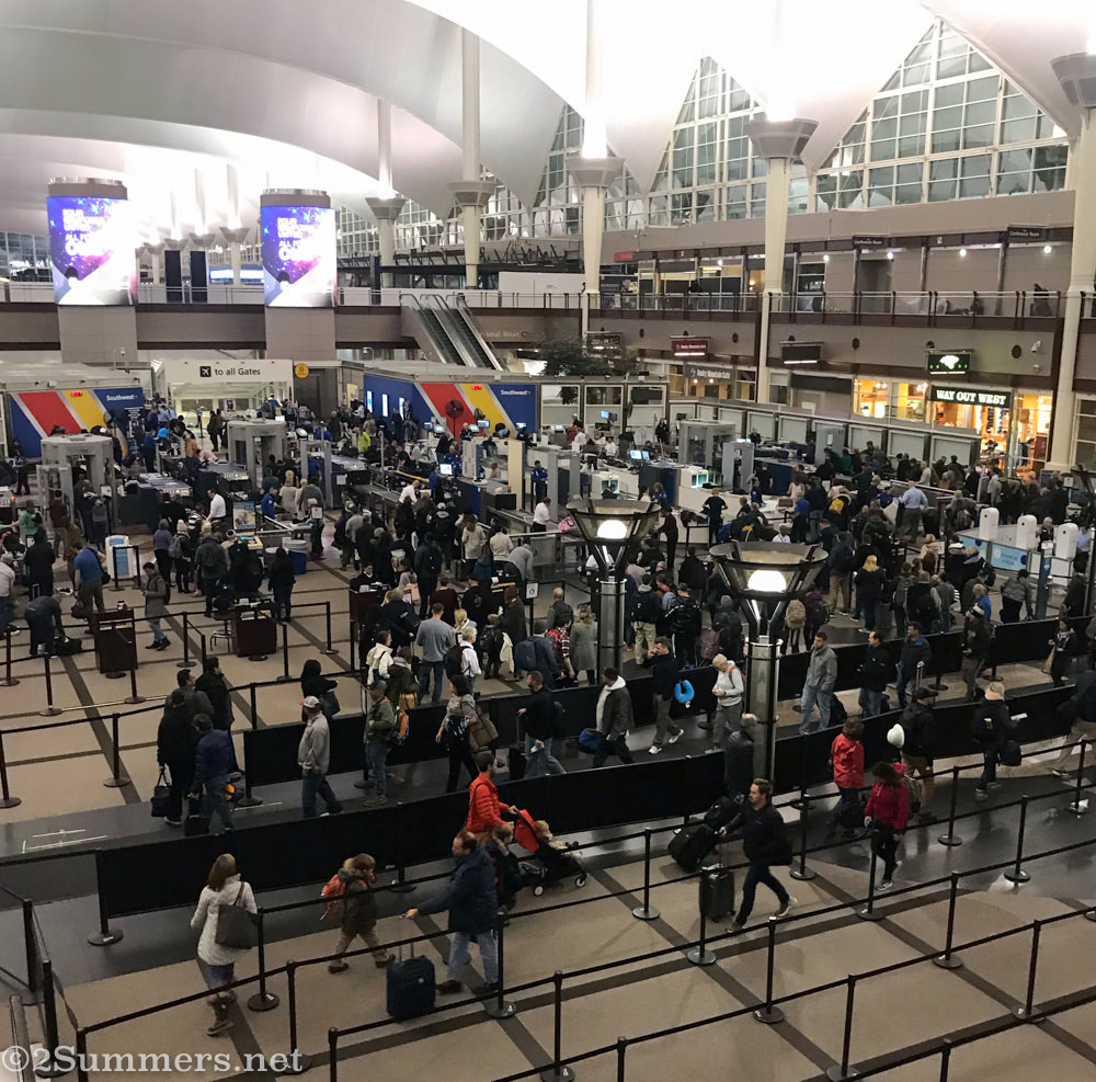 Airport security at Denver airport