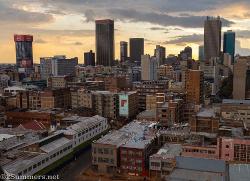 Sunset from the top of the Hallmark Hotel
