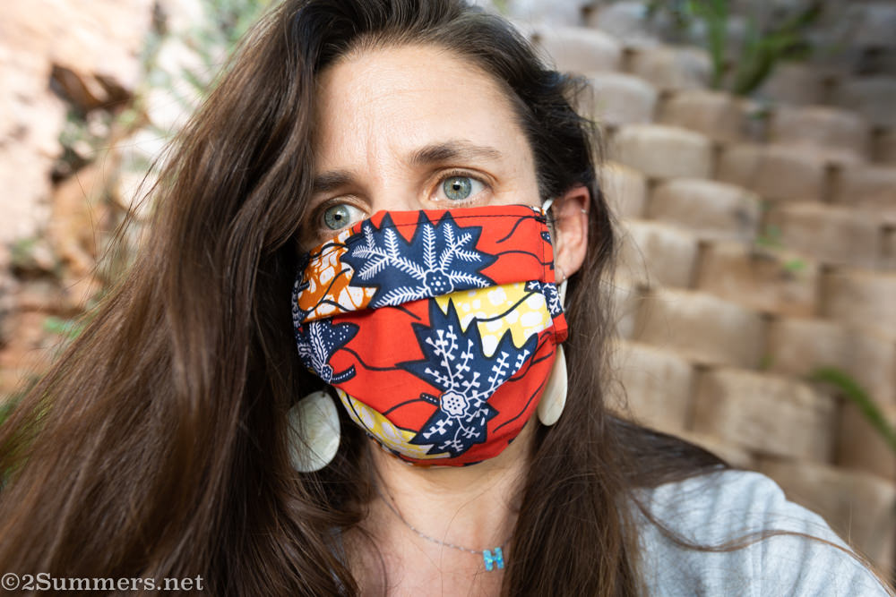 Heather in mask