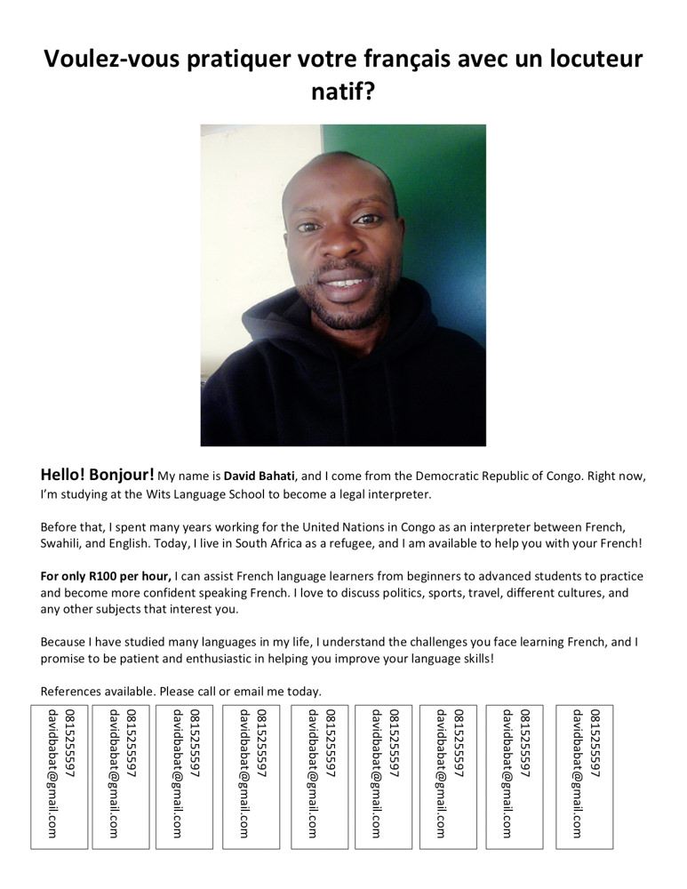 David Bahati French flyer