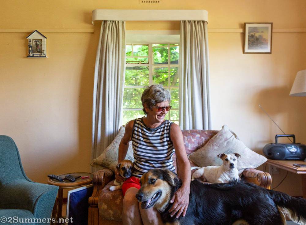 Geraldine in Kameel