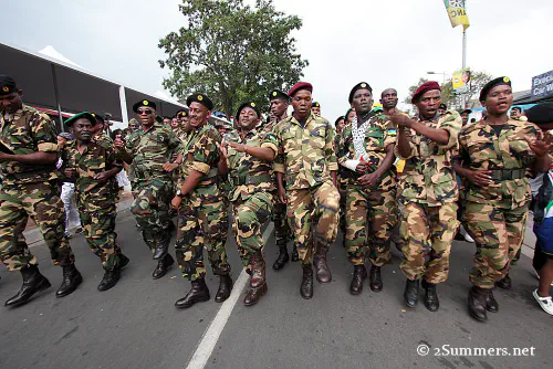 MK marching in Soweto on the weekend of Nelson Mandela's death