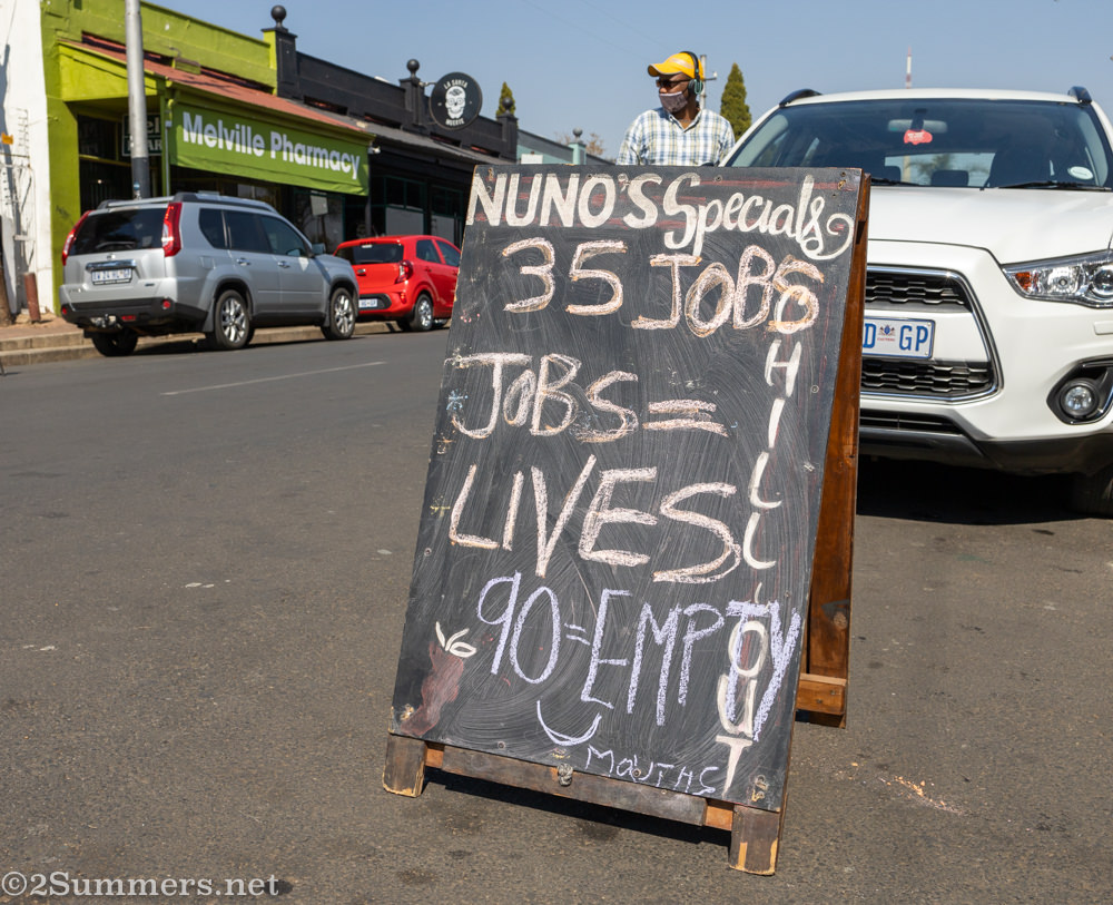 Sign at Nunos