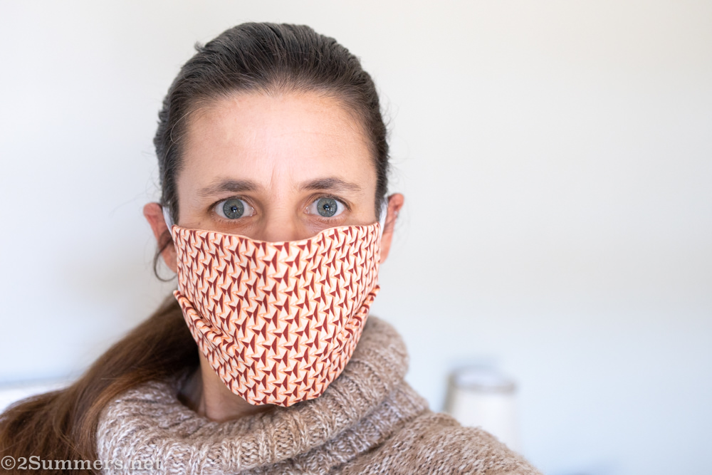 Heather in mask