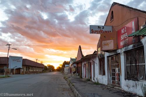 Dramatic sunset in Wepener