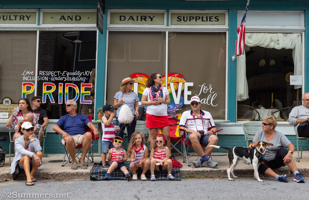 Pride signs at the parade