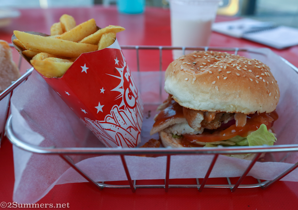 Sandwich and chips