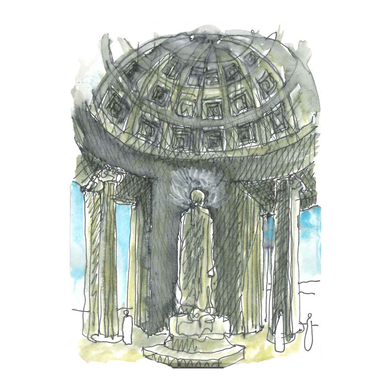 TJ Memorial sketch