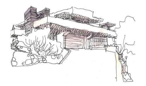 Thorsten's sketch of the Falling Waters of Linksfield Ridge