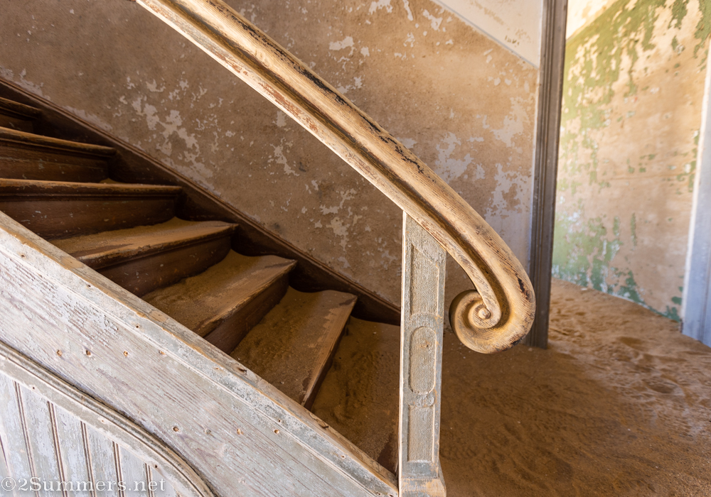 Bannister on stairs