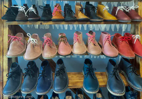 Veldskoens in many colors