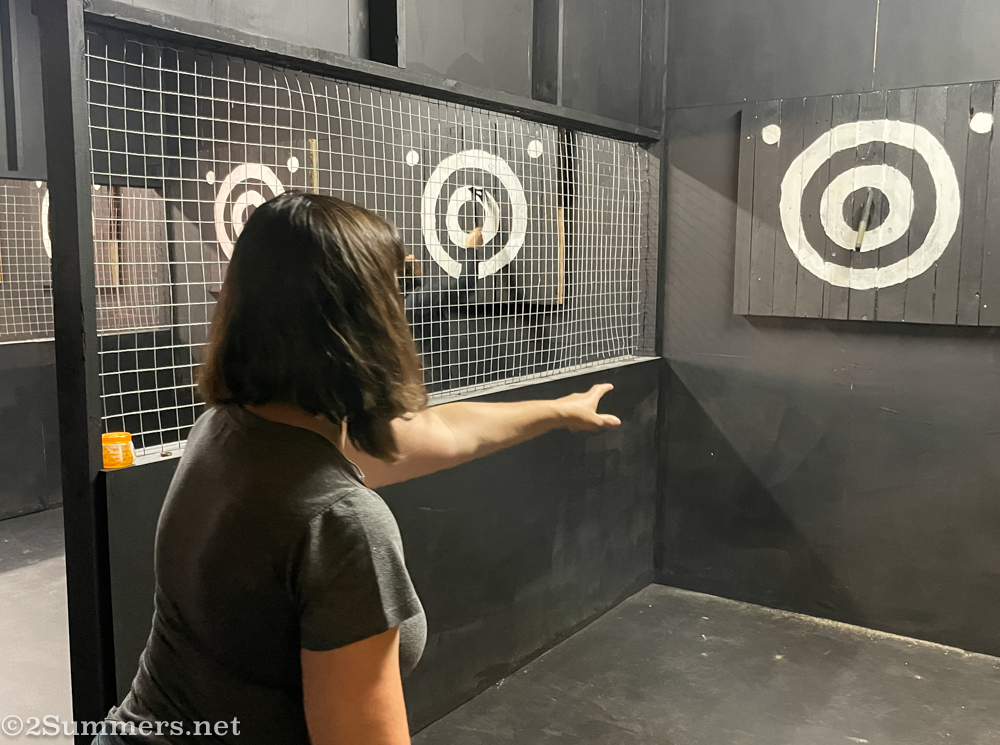 Heather gets a bulls eye