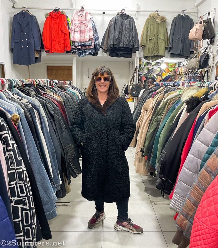 Heather in new coat