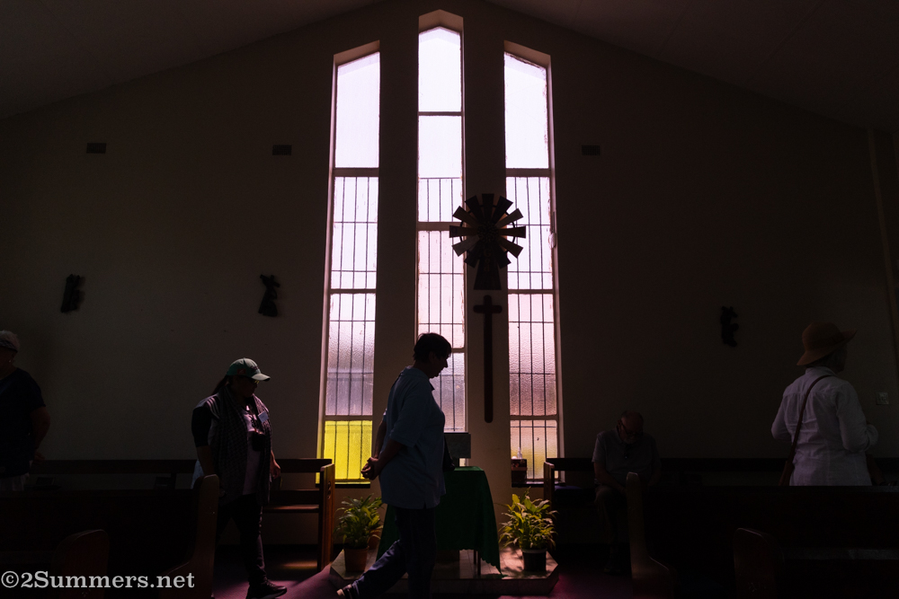Inside the church