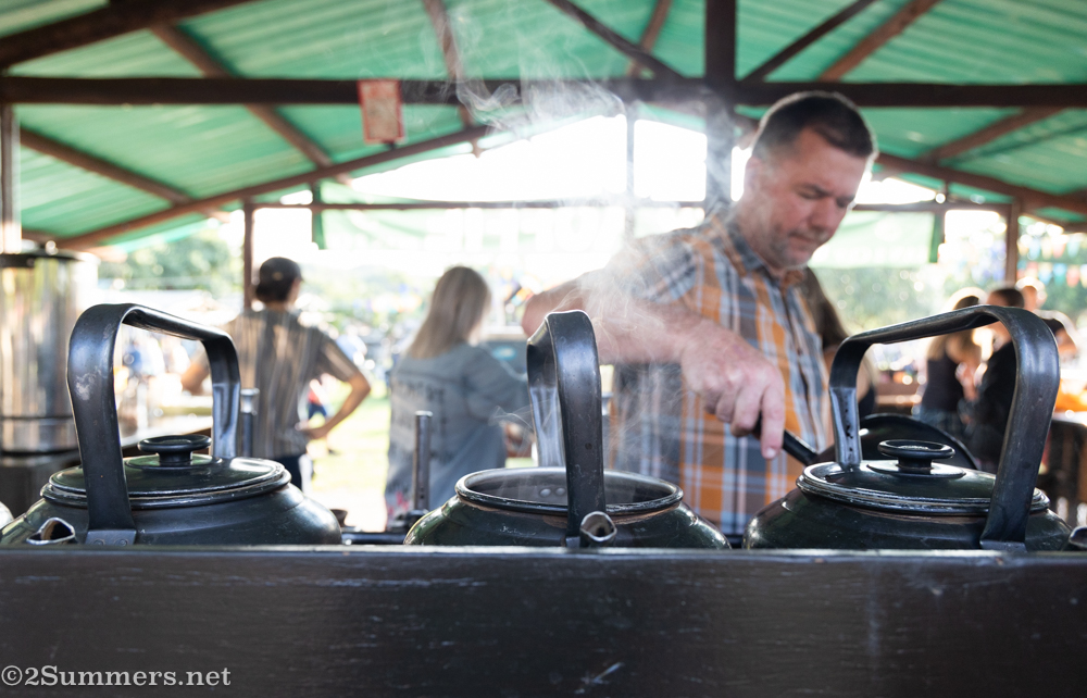 Moer koffie brewing