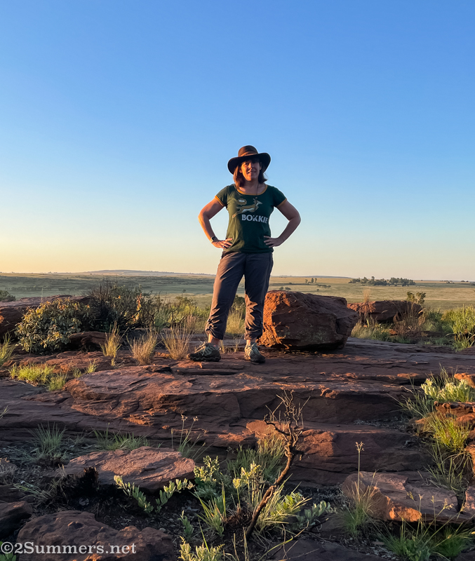 Heather hiking
