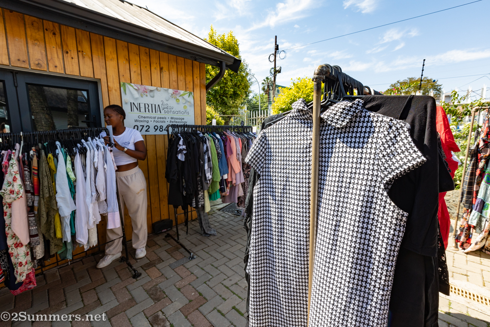 Clothes on display