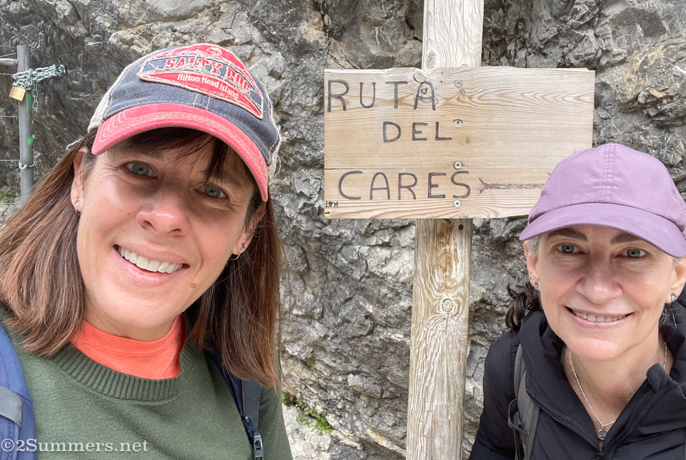 Selfie at start of Ruta del Cares