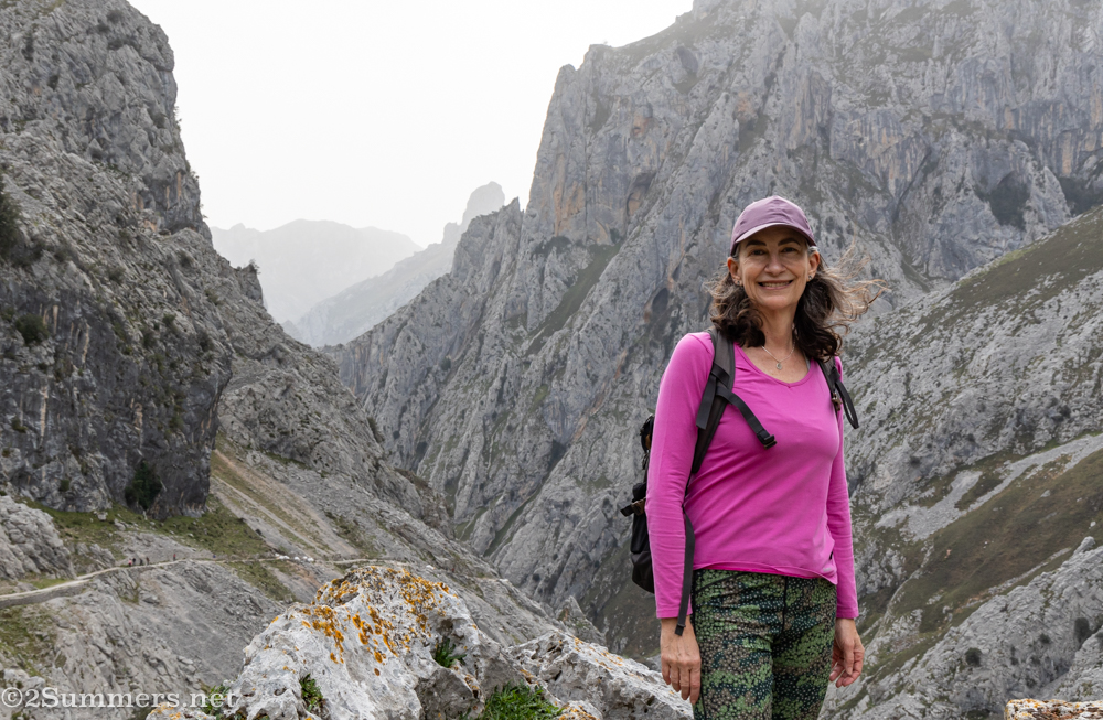 Michelle on the Ruta del Cares