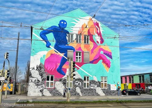 Street art mural in Munich