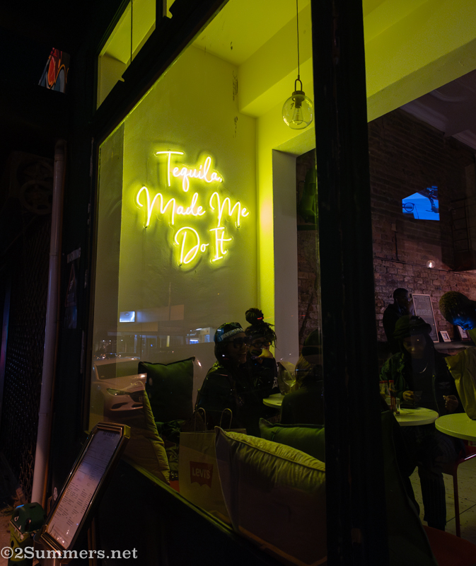 Tequila neon sign