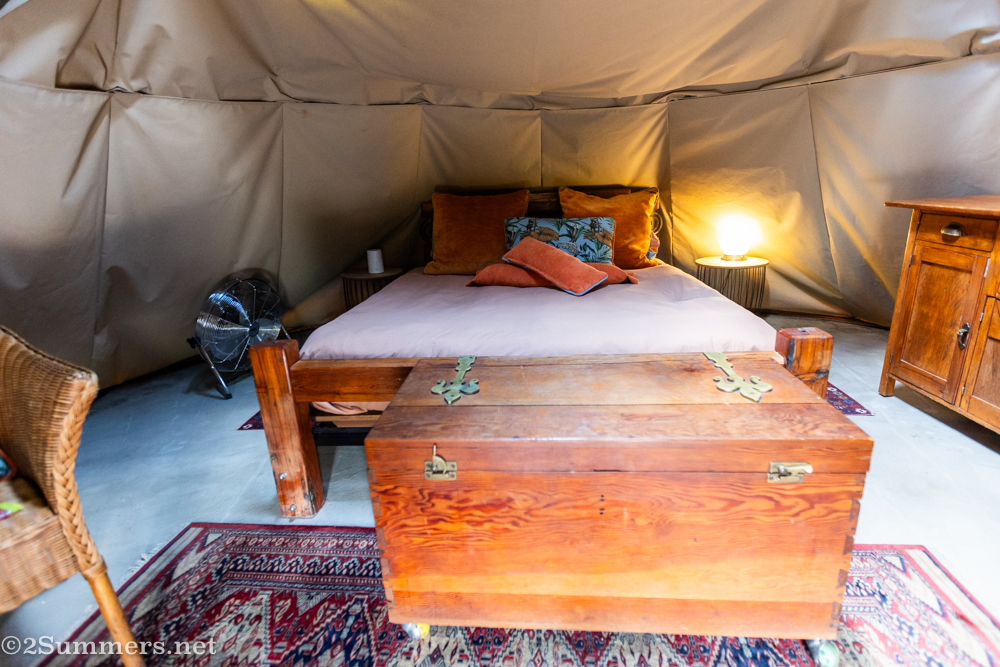 Inside the tipi