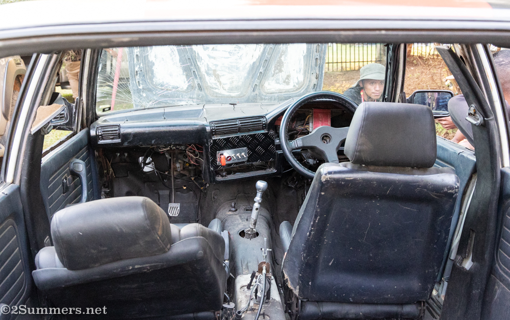 Inside spin car