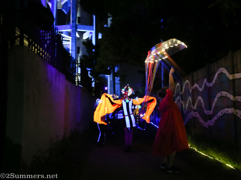 Tamzyn and Sophia at Brixton Light Festival